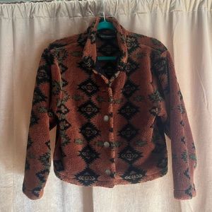 Black Diamond Aztec Print Fleece